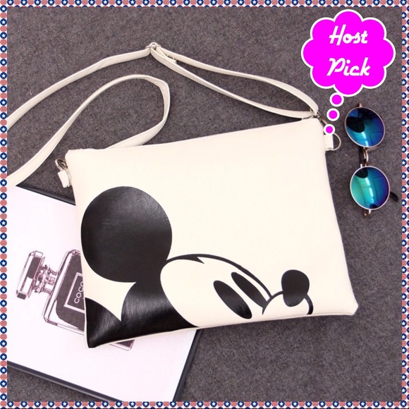 Once Upon A Time Handbags - 🏆HP🏆Mickey Mouse Crossbody Bag - White